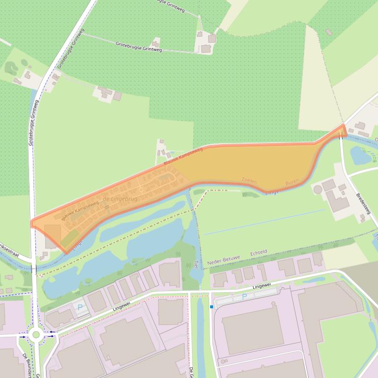 Kaart van postcodegebied 4011LK.