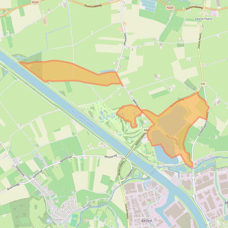 Kaart van postcodegebied 4011LR.