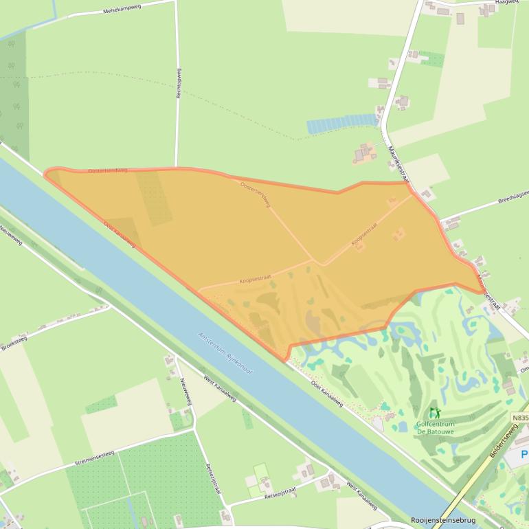 Kaart van postcodegebied 4011LS.