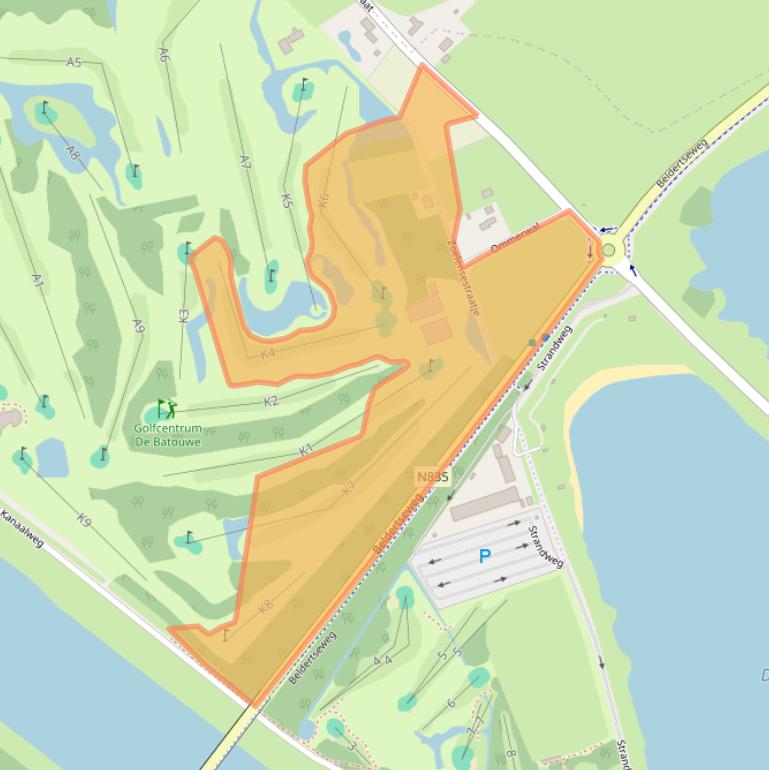 Kaart van postcodegebied 4011LT.