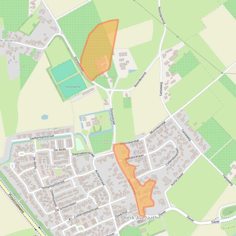 Kaart van postcodegebied 4012BG.