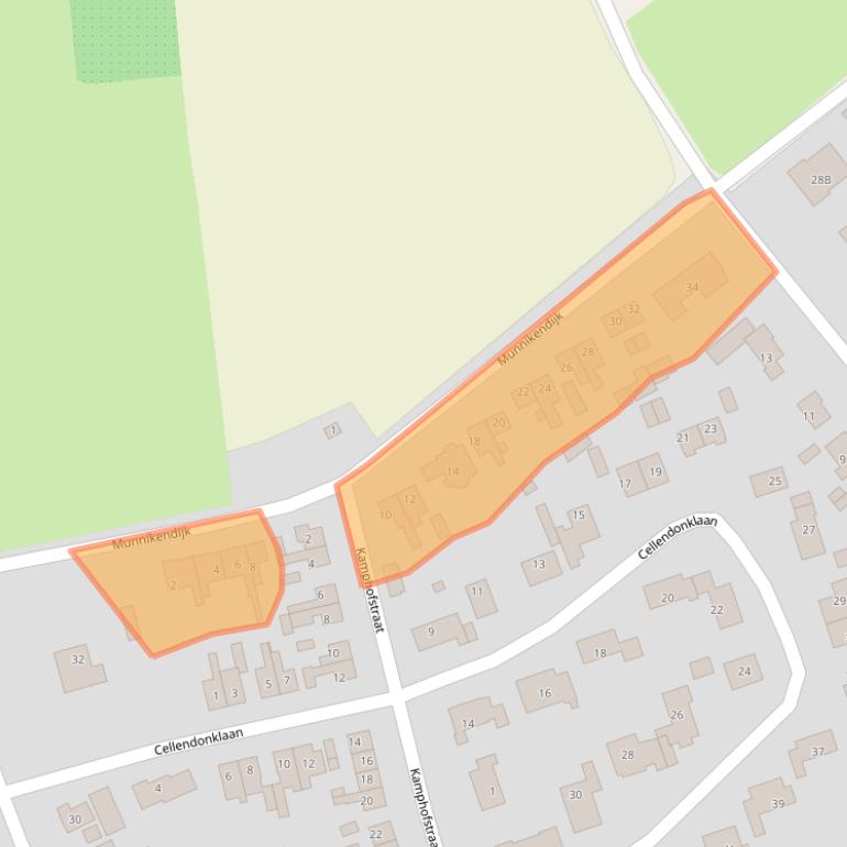 Kaart van postcodegebied 4012BH.