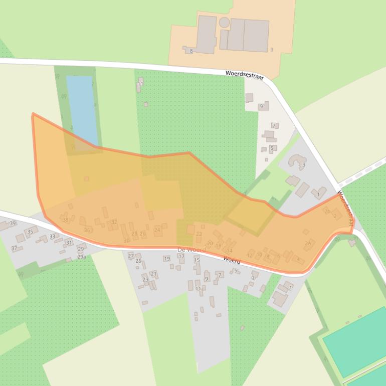 Kaart van postcodegebied 4012BZ.