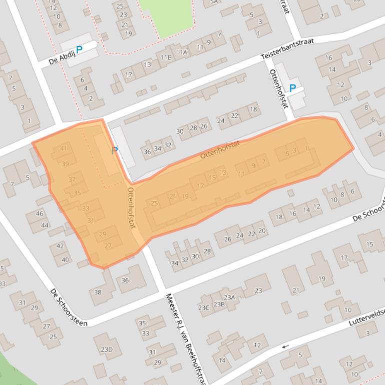Kaart van postcodegebied 4012EA.