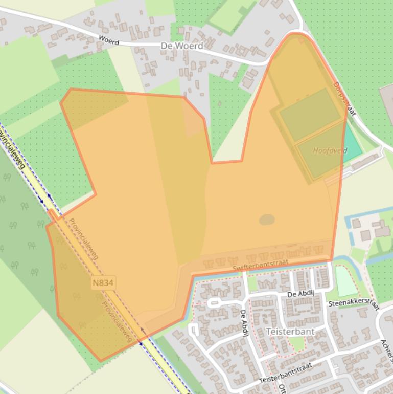 Kaart van postcodegebied 4012ES.