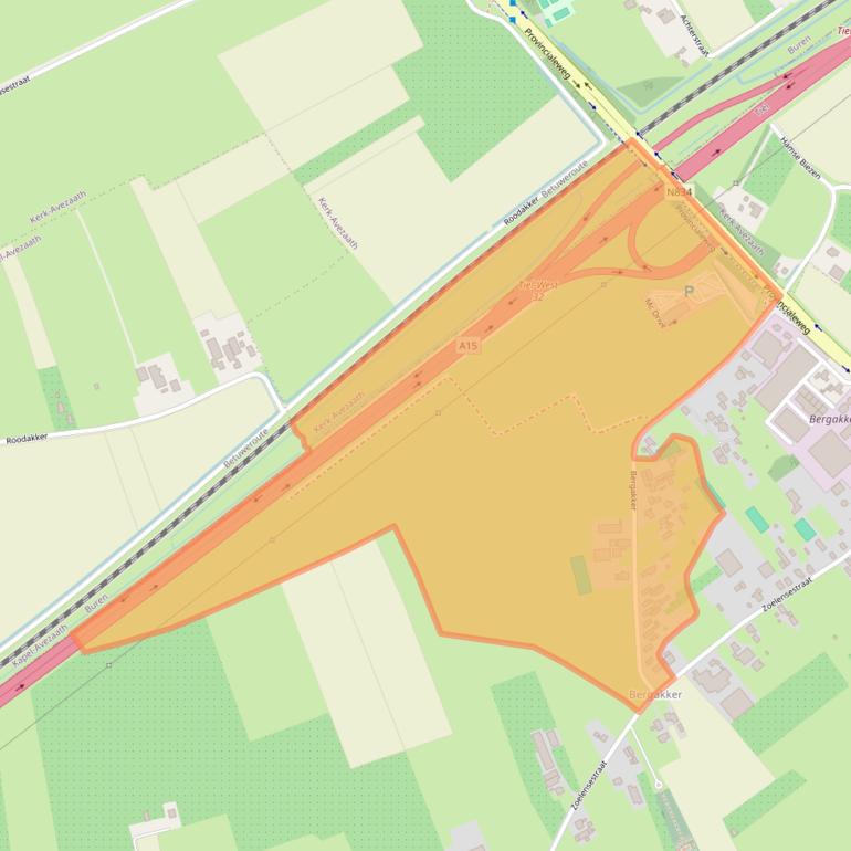 Kaart van postcodegebied 4013CM.