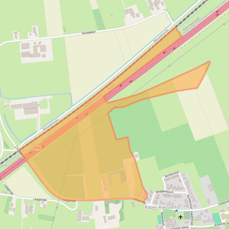 Kaart van postcodegebied 4013CV.