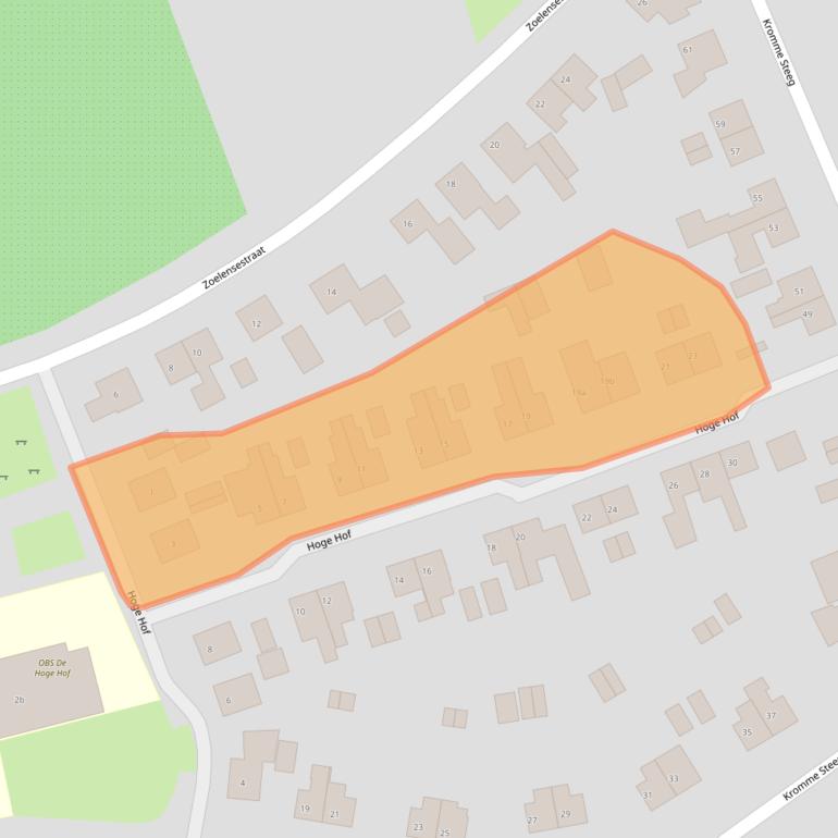 Kaart van postcodegebied 4013NK.