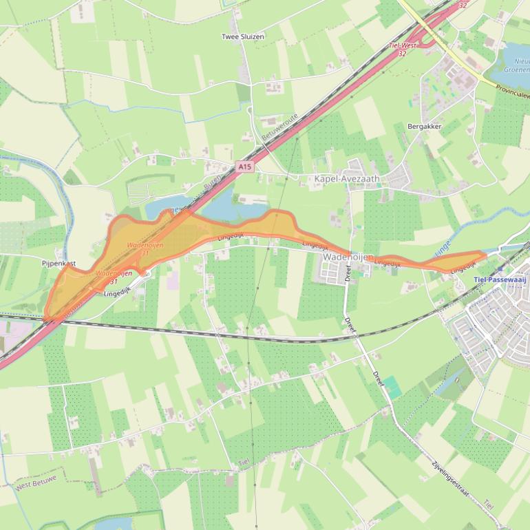 Kaart van postcodegebied 4014MG.