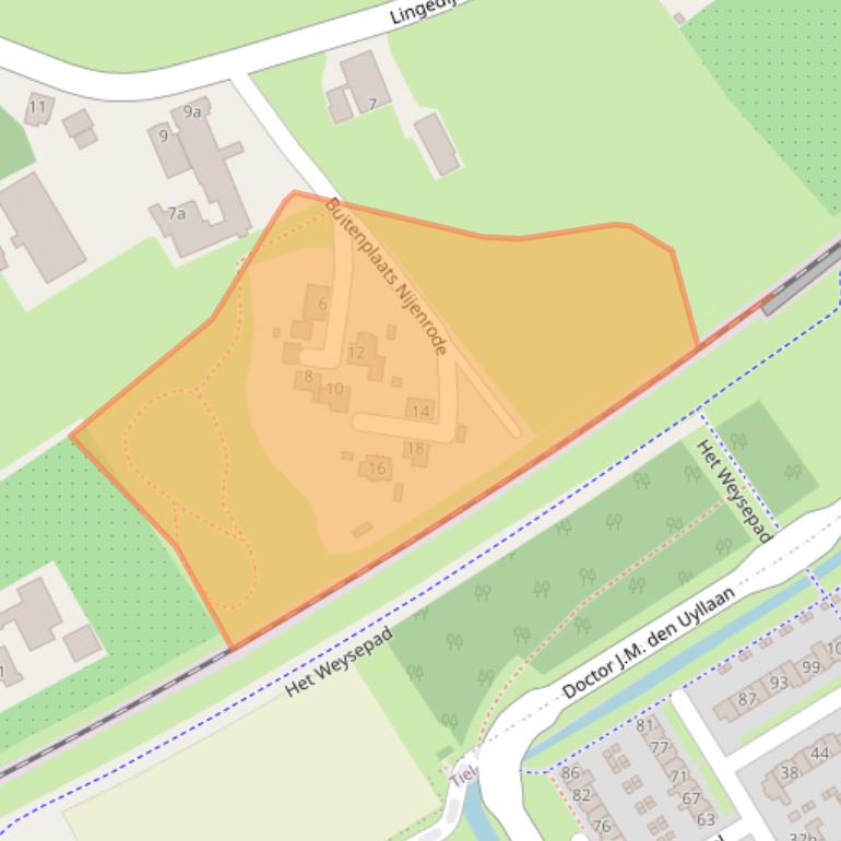 Kaart van postcodegebied 4014MM.