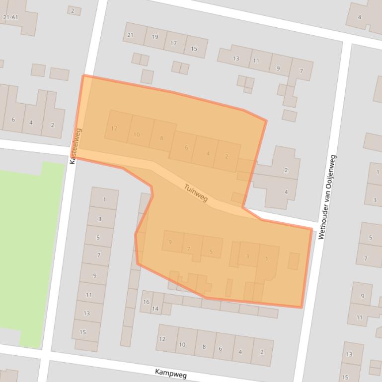 Kaart van postcodegebied 4014MV.