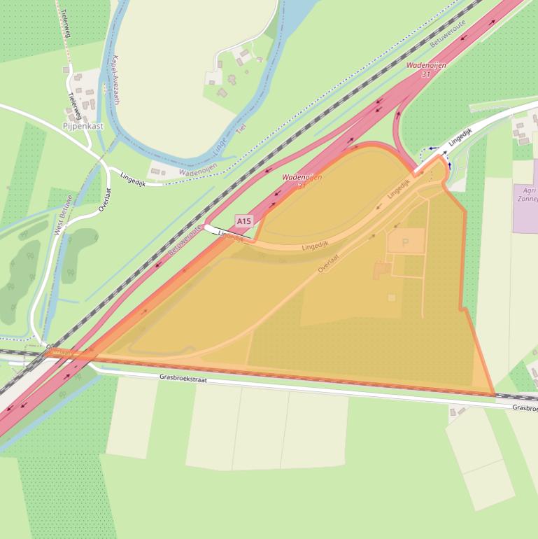 Kaart van postcodegebied 4014MW.