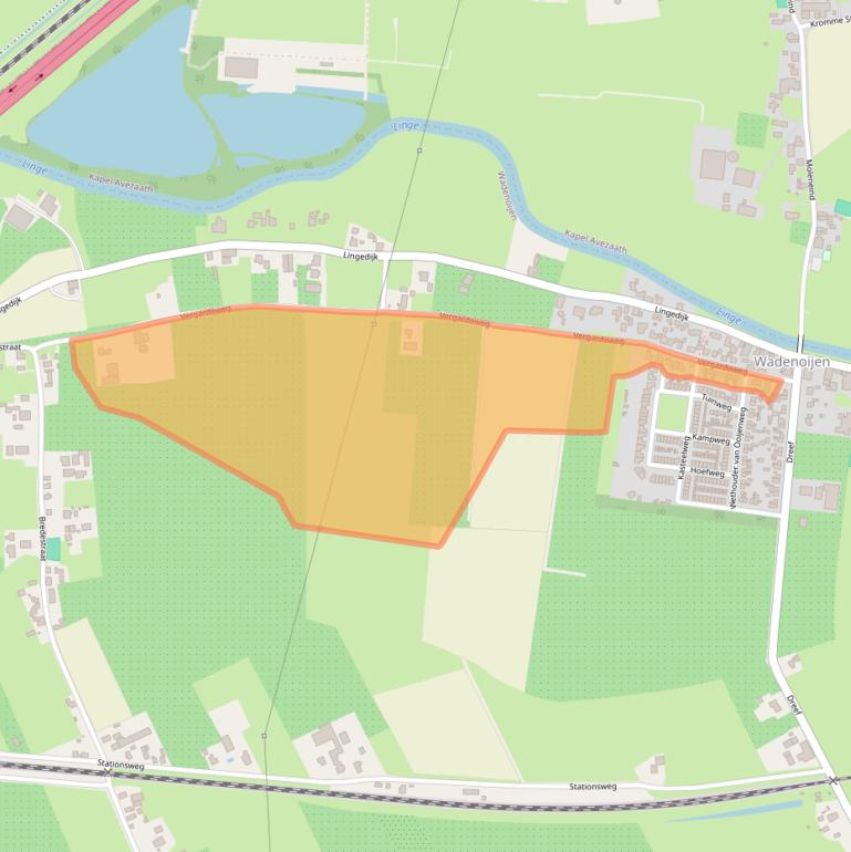 Kaart van postcodegebied 4014MX.