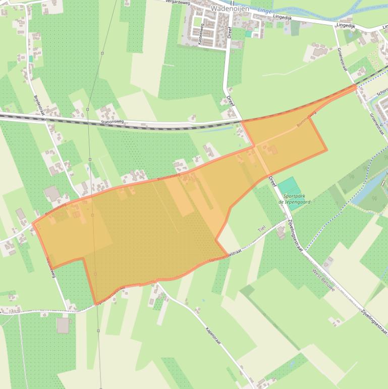 Kaart van postcodegebied 4014PT.