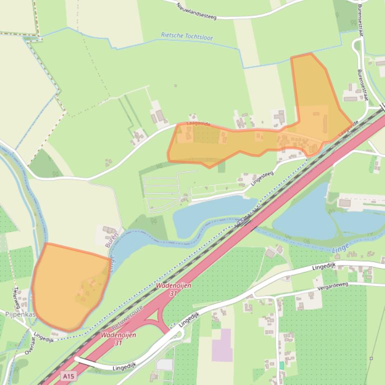 Kaart van postcodegebied 4016CT.