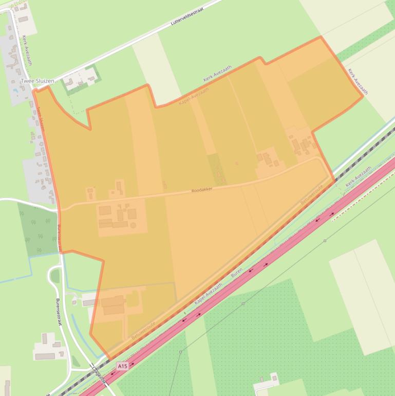 Kaart van postcodegebied 4016DB.