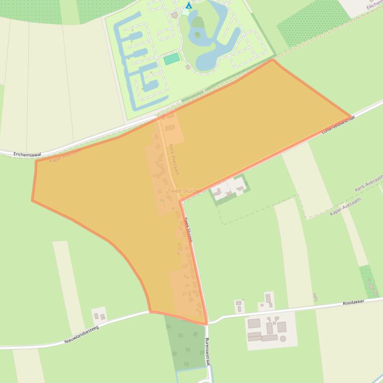 Kaart van postcodegebied 4016DC.