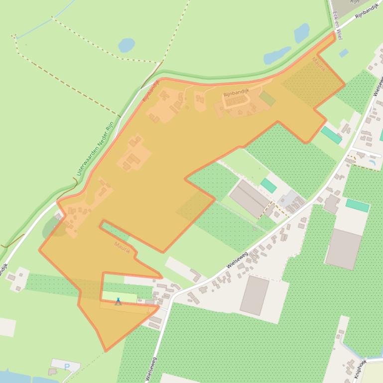 Kaart van postcodegebied 4021AE.