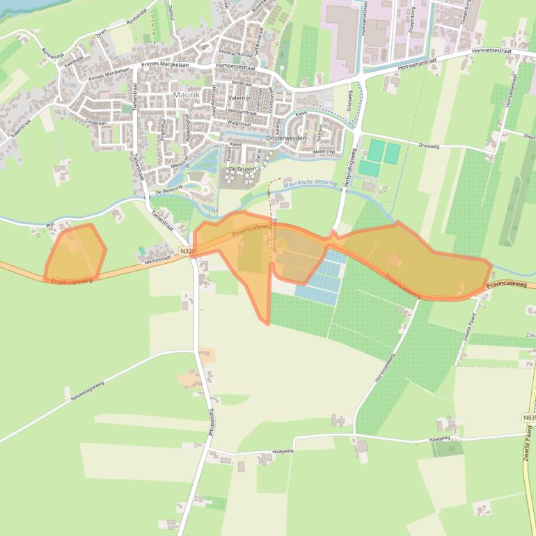 Kaart van postcodegebied 4021CK.