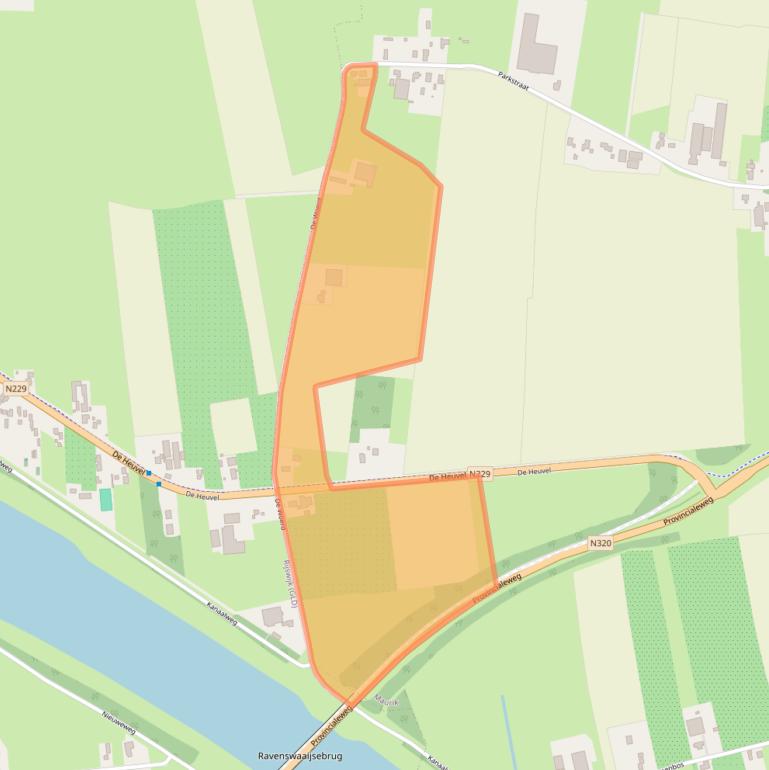 Kaart van postcodegebied 4021CL.