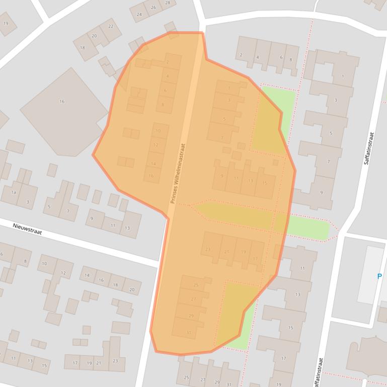 Kaart van postcodegebied 4021GB.