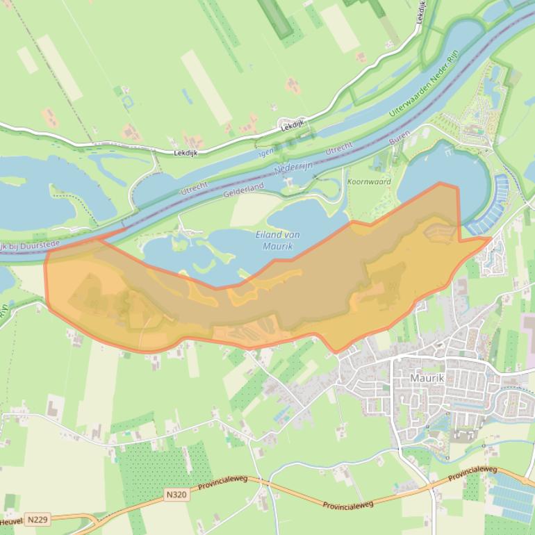Kaart van postcodegebied 4021GH.
