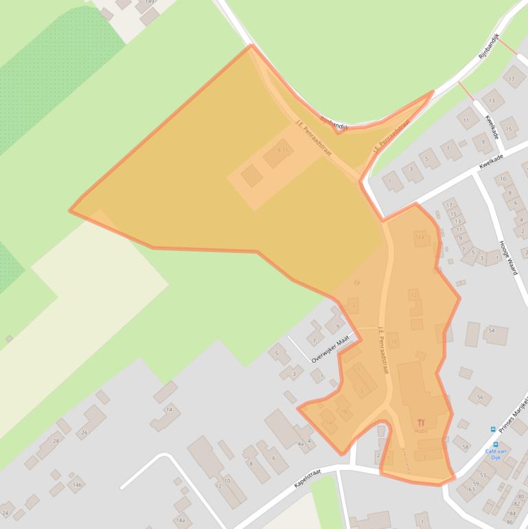 Kaart van postcodegebied 4021GK.