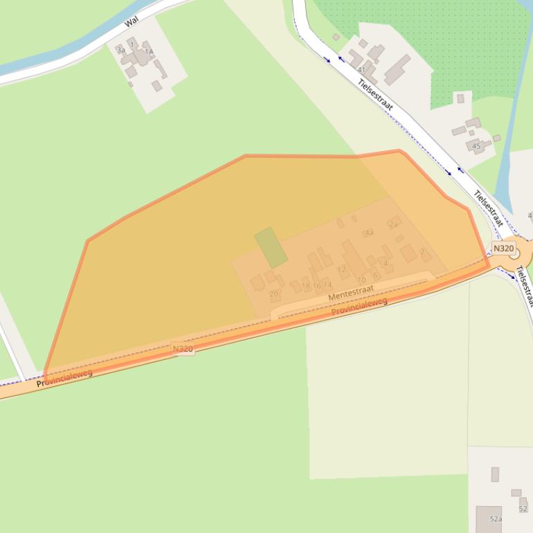 Kaart van postcodegebied 4021HE.