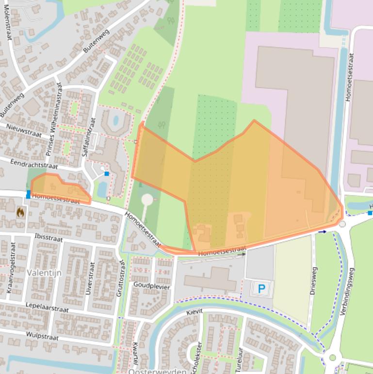 Kaart van postcodegebied 4021HG.