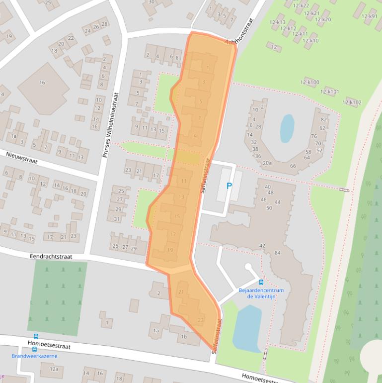 Kaart van postcodegebied 4021HL.