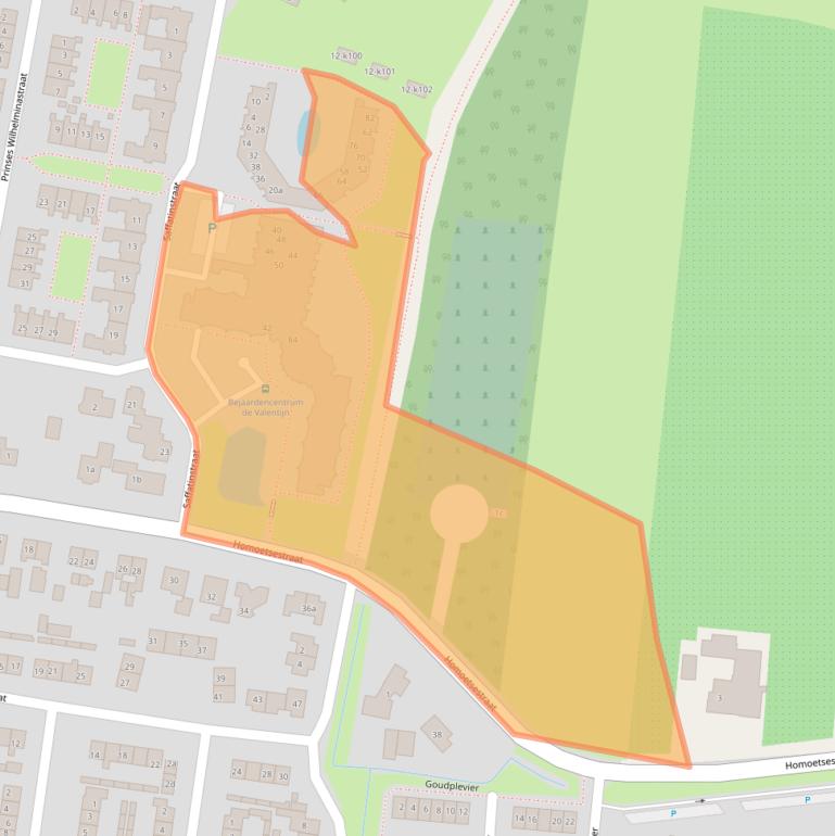 Kaart van postcodegebied 4021HN.