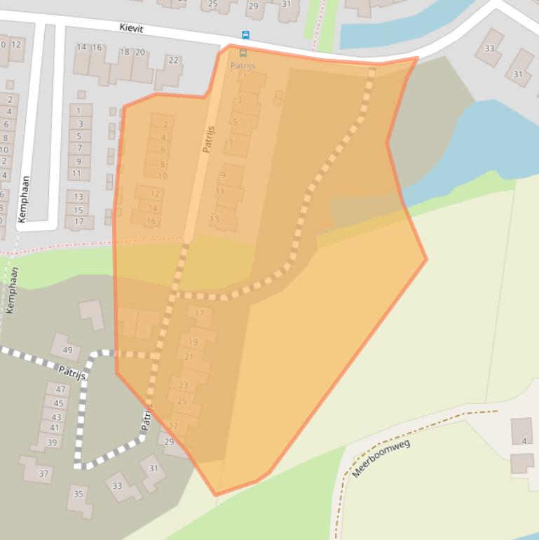 Kaart van postcodegebied 4021JC.