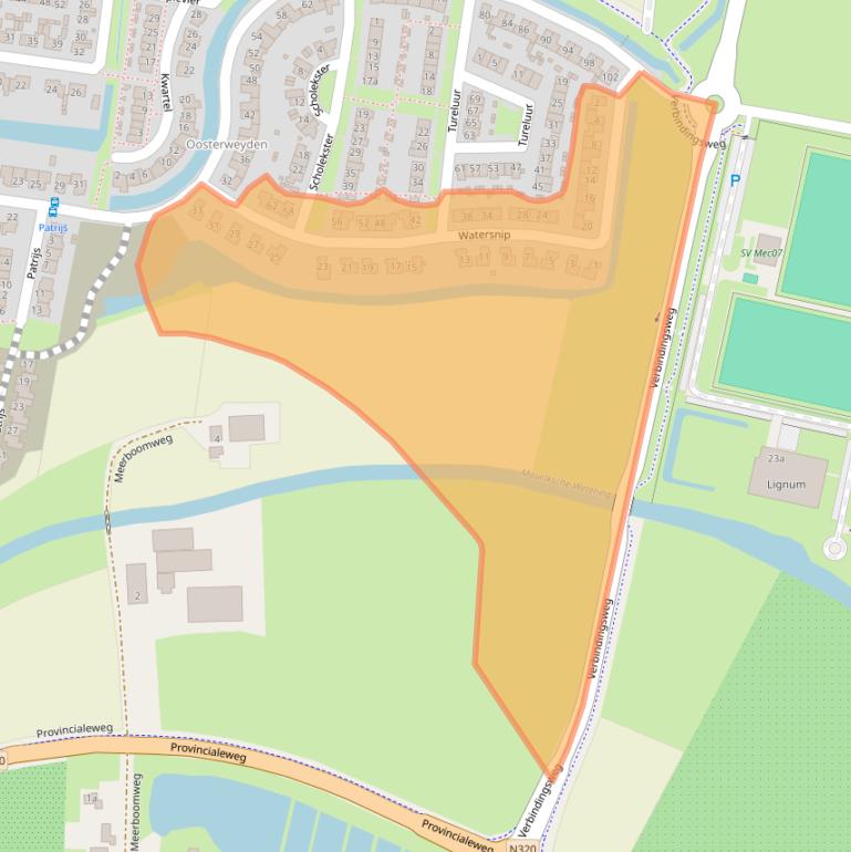 Kaart van postcodegebied 4021JP.