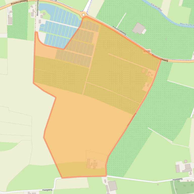 Kaart van postcodegebied 4021LM.