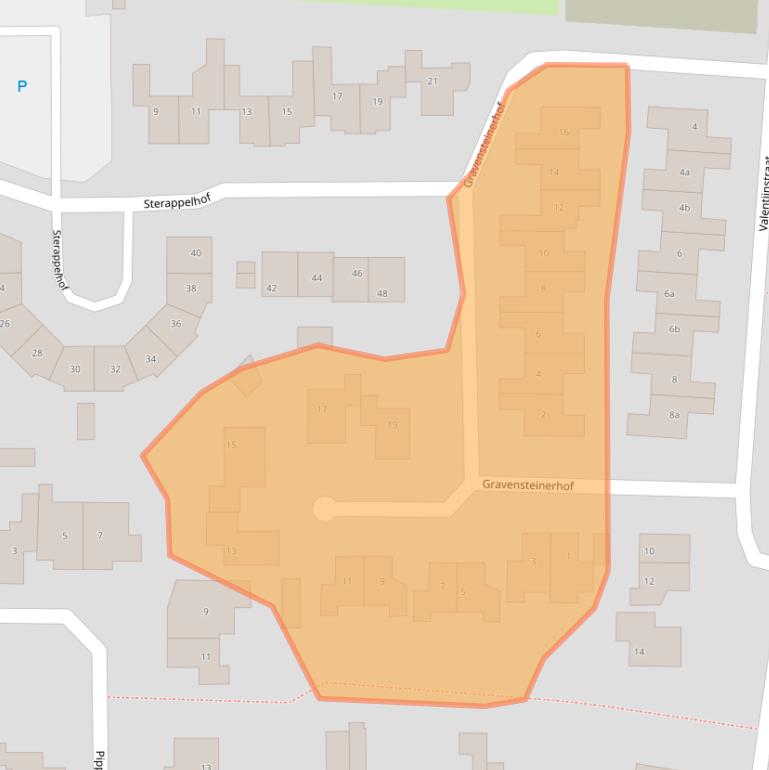 Kaart van postcodegebied 4021VN.