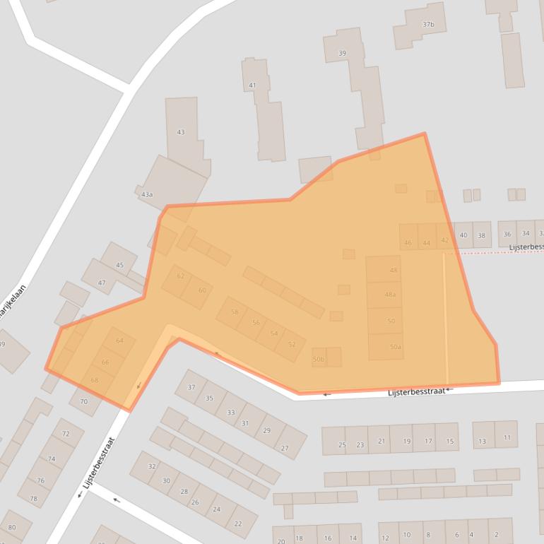 Kaart van postcodegebied 4021XC.