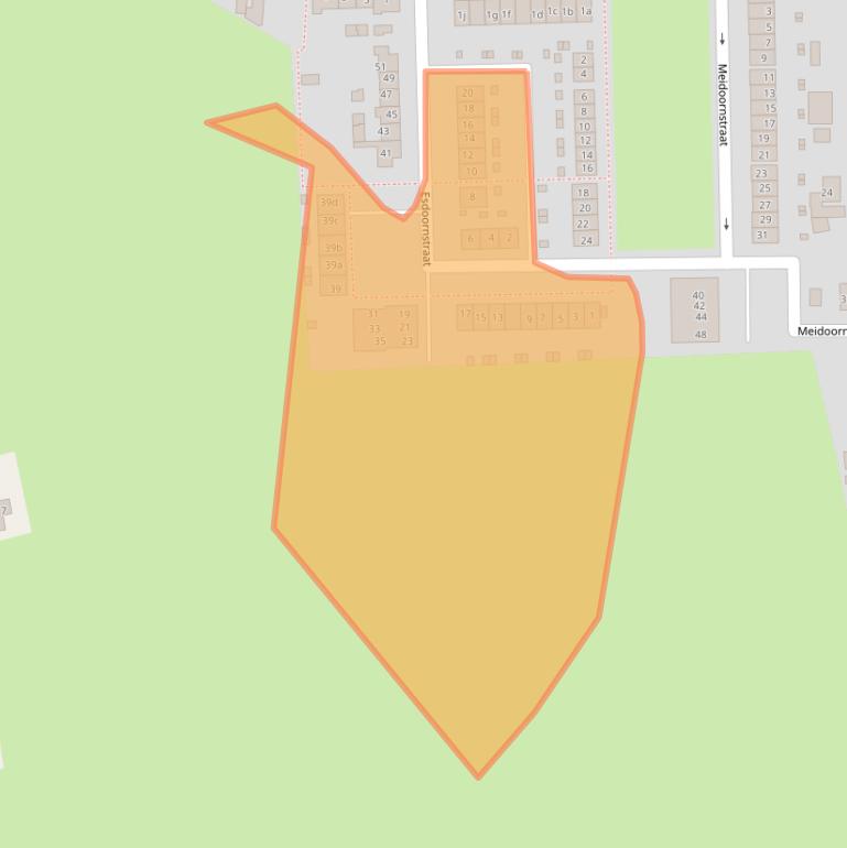 Kaart van postcodegebied 4021XN.