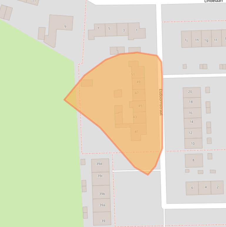 Kaart van postcodegebied 4021XP.