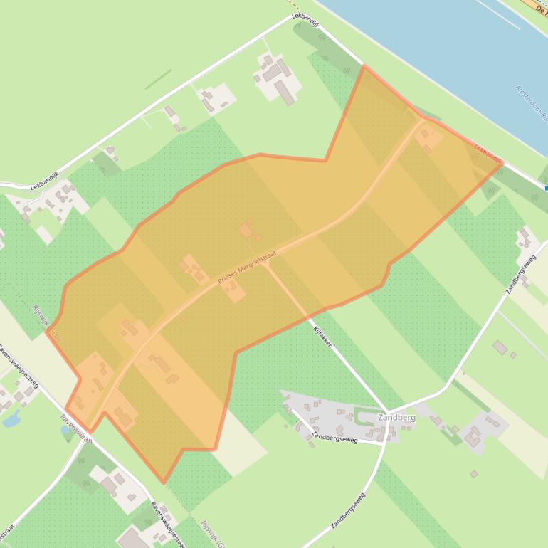 Kaart van postcodegebied 4023AD.