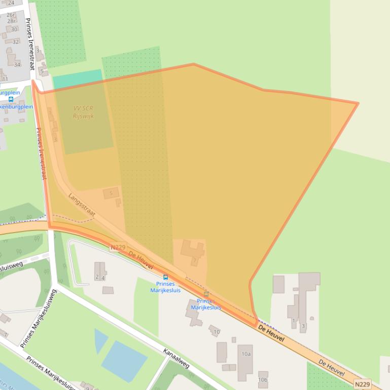 Kaart van postcodegebied 4023AE.