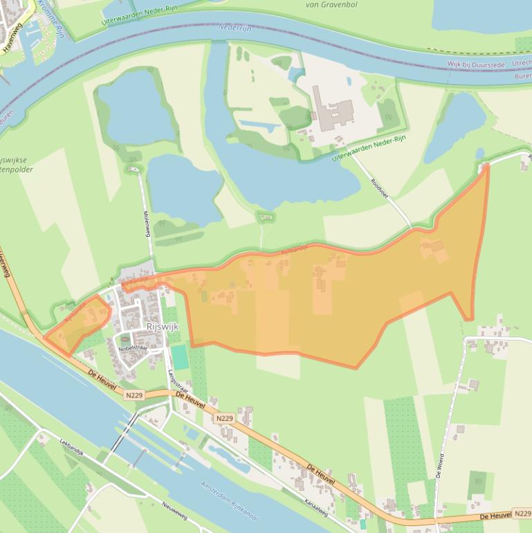 Kaart van postcodegebied 4023AJ.