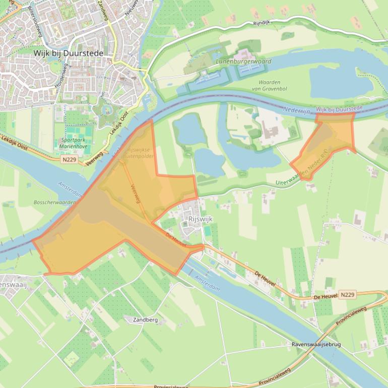 Kaart van postcodegebied 4023AK.