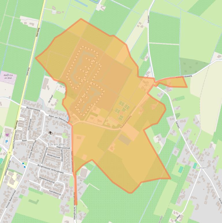 Kaart van postcodegebied 4024BT.