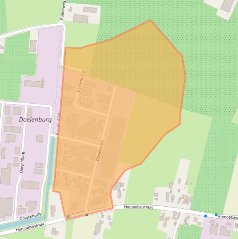 Kaart van postcodegebied 4024HE.