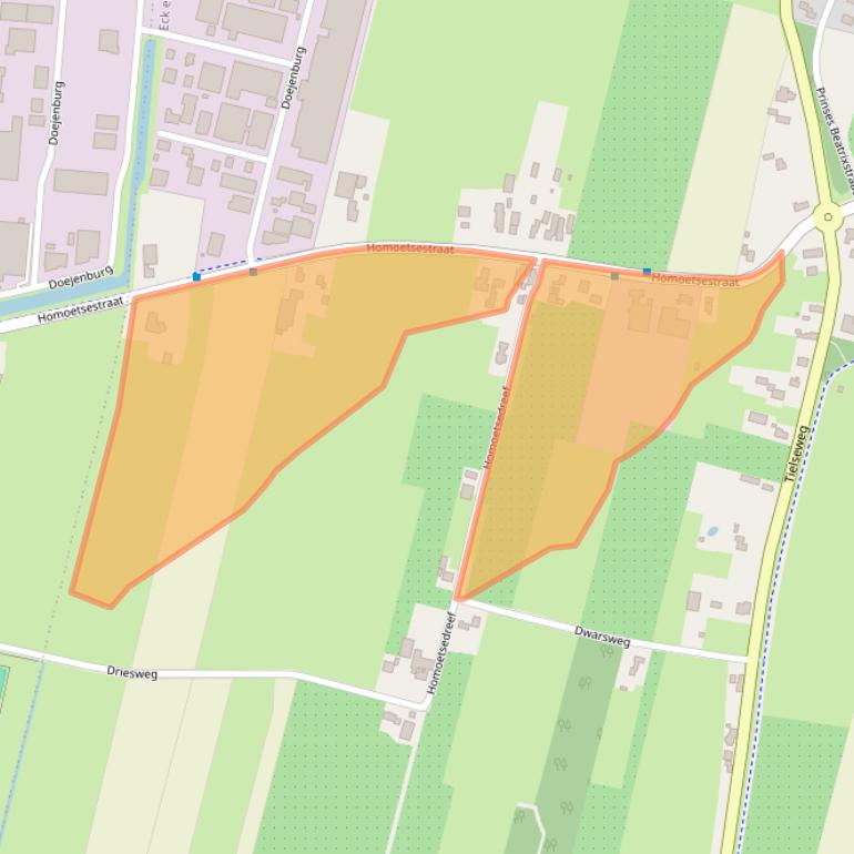 Kaart van postcodegebied 4024HJ.