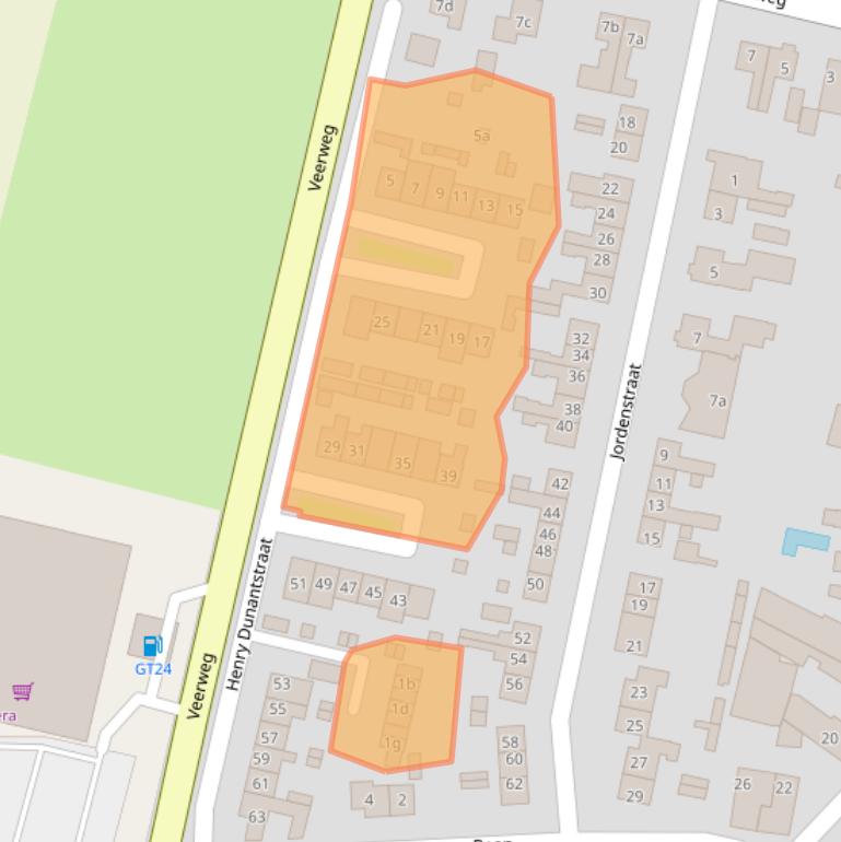 Kaart van postcodegebied 4024HW.