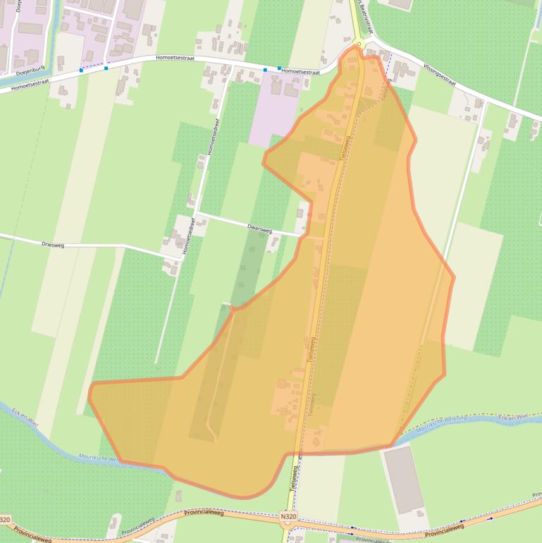 Kaart van postcodegebied 4024JM.