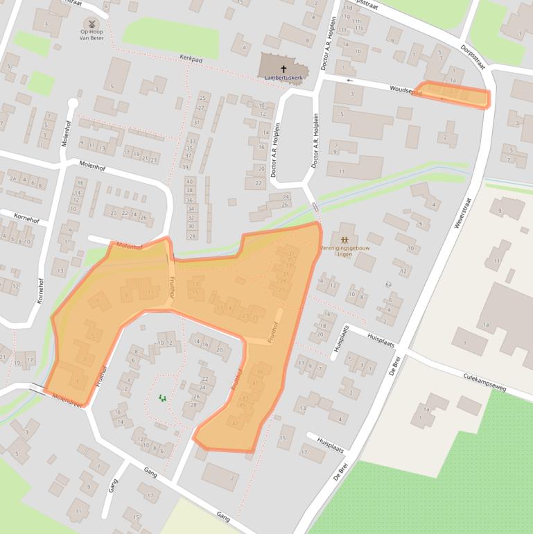 Kaart van postcodegebied 4031JD.