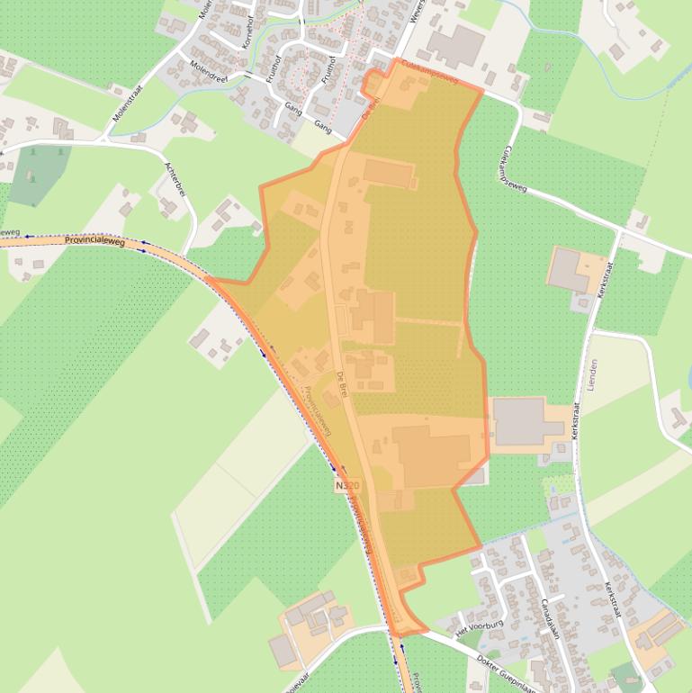 Kaart van postcodegebied 4031JE.