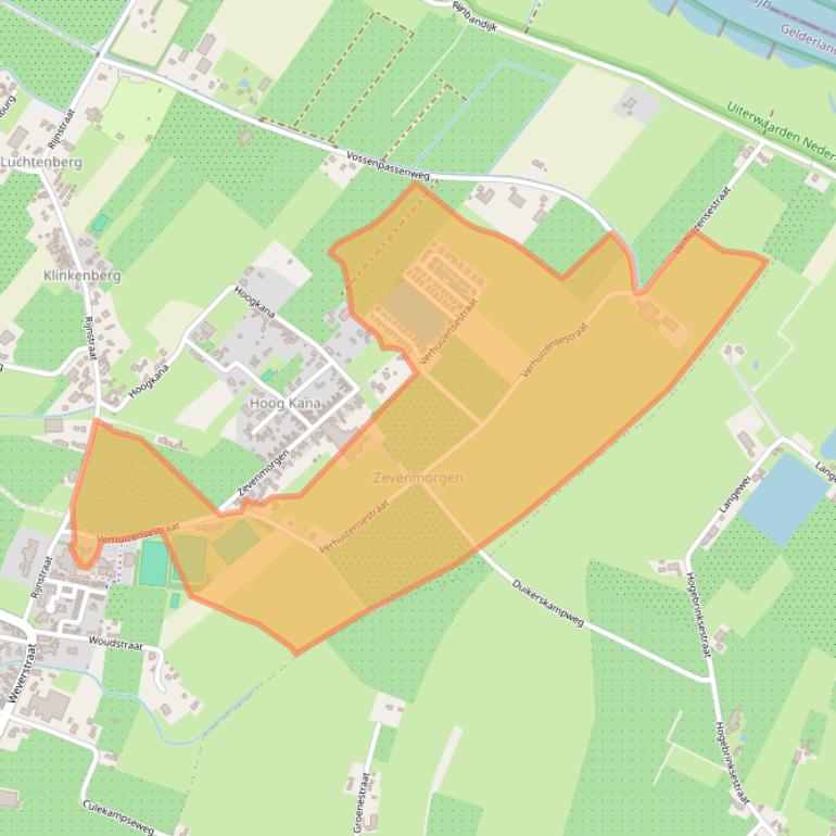 Kaart van postcodegebied 4031KS.